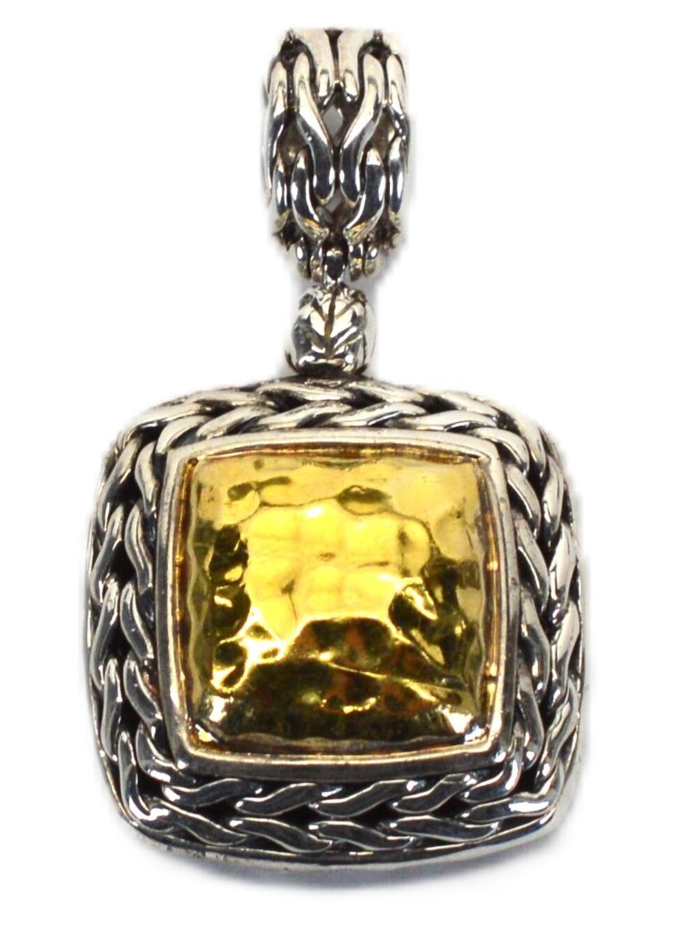 John Hardy 22K Yellow Gold & Sterling Silver Pendant Palu Collection